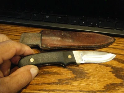 Schrade+ PH2B 小型狩猎剥皮刀 带鞘 - 3 英寸刀片 美国 — 第 1/4 张图片