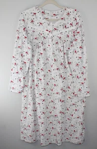 SECRET TREASURES Damen Cardinals Velour langes Nachthemd Gr. L (16-18) Taschen - Bild 1 von 10