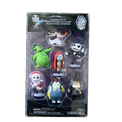 Disney The Nightmare Before Christmas Collectible 7 Piece Action Figure Playset - Image 1 of 4