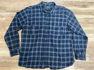 CC Filson Alaskan Guide Brushed Cotton Flannel Shirt Gray/Black Plaid Size XL - Picture 1 of 7