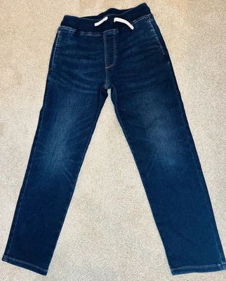 Crewcuts Boys Elastic Waist Jeans Jogger Pants Sz 10 Blue Stretch Cotton Blend - Image 1 of 4