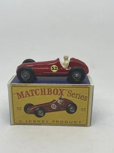 Vintage Lesney Matchbox 52 Custom Maserati 4CLT In Red Nice Repro Box. - Picture 1 of 6
