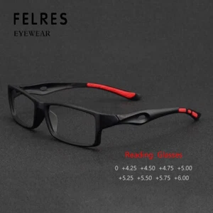 Gafas de lectura deportivas para hombre lector de alta resistencia +4,25 +4,5 +4,75 +5,0 a +6,0 - Imagen 1 de 22