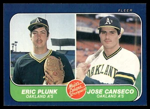 Eric Plunk / Jose Canseco | 1986 Fleer #649 | RC | Near Mint or Better - Picture 1 of 2