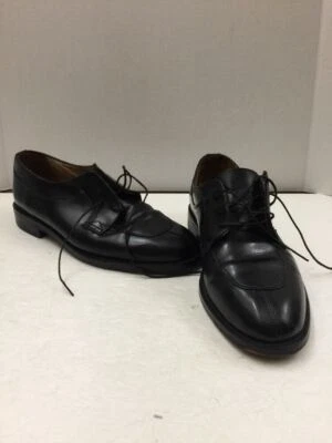 Sapato de couro preto Bert Pulitzer edição de colecionador tamanho 8 1/2 masculino A282 - Imagem 1 de 4