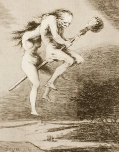 Druck oder Leinwand - Hübsche Lehrerin - Francisco Goya Hexen - Bild 1 von 1
