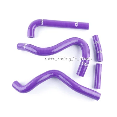 ZAP para Kawasaki KX250 KX 250 1995-2002 Silicona Radiador Refrigerante MANGUERAS Púrpura Foto 1 de 4
