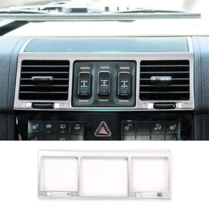 Borde de ventilación de salida de aire de control central plateado para Benz Clase G W463 G500 2004-2011 - Imagen 1 de 10