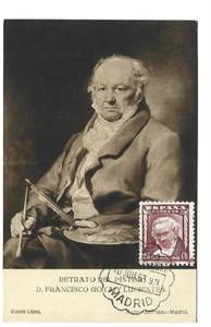 Card Maximum Spain 1953 Painter Goya - Picture 1 of 2