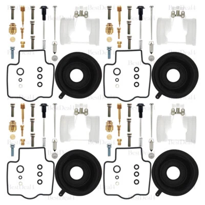 For Kawasaki ZX750 Ninja ZX7R Carburetor Rebuild Repair Kit Carb Float Diaphragm Foto 1 de 4