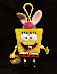 Bob Esponja Pantalones Cuadrados Cesta de Pascua, Orejas de Conejo Sombrero Percha Viacom 2003 PET RESCUE - Imagen 1 de 7
