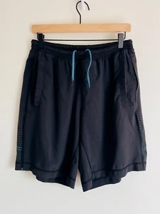 LULULEMON Lycra Tech Athletic Performance Shorts [L] [Black] - Picture 1 of 3