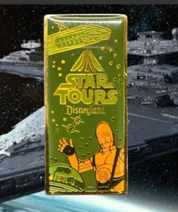 Disneyland - Star Tours Attraction Opening Celebration - Launch Ticket Pin - Picture 1 of 2
