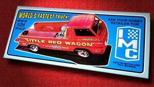 LITTLE RED WAGON • IMC Model Kit • Vintage Style Sticker • Decal
