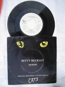 Cats 1982 Broadway Cast Recording Betty Buckley Memory b/w Overture 45rpm - Picture 1 of 13