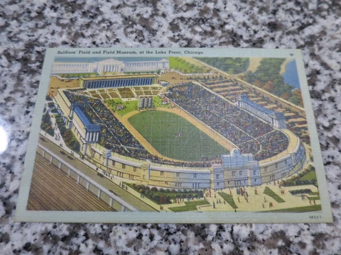 Solider Field Postcard Chicago Illinois Chicago Bears Cover