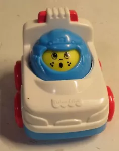 Vintage Fisher Price ROLL AROUND BALL POLICE CAR VEHICLE Ride-a-Round 1996 - Picture 1 of 12