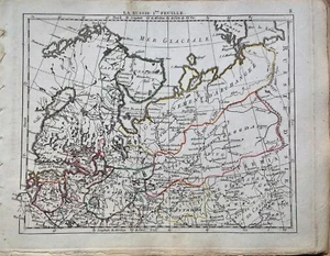LA RUSSIE, feuille 1ª y 2ª. Mapas de Rusia. E.Hérisson ,Paris, 1806. - Bild 1 von 1