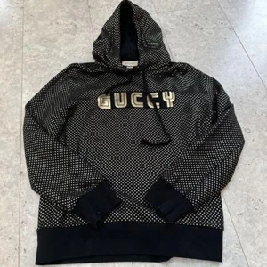 GUCCI × SEGA Hoodie Schwarz XL Gold Selten Used GC Tokyo Limited Rare - Bild 1 von 4