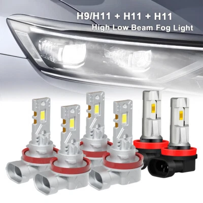 Combo de faros LED de haz alto bajo + bombillas antiniebla 6000 k para Infiniti EX37 2013 Foto 1 de 4