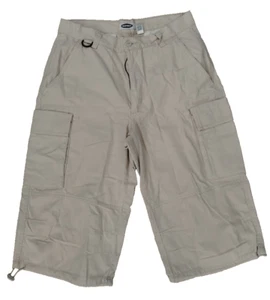 Old Navy Mens Cargo Shorts Size 32 Beige Hiking Casual Summer Cotton - Picture 1 of 13