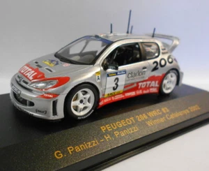 Ixo scala 1/43 RAM084 PEUGEOT 206 WRC PANIZZI WINNER CATALUNYA 02 - Foto 1 di 3