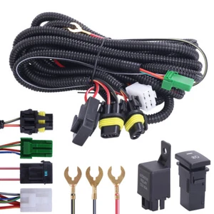 Car Fog Lamp Wiring Harness Socket Wire LED Indicator 12V 40A Relay for Toyota - Picture 1 of 11