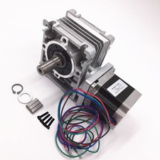 NEMA23 Worm Gear Stepper Motor L56mm Ratio10:1 NMRV030 Speed Reducer Gearbox