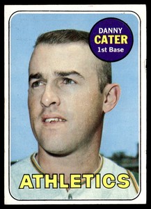1969 Topps #44 Danny Cater  VG-EX-B112R1