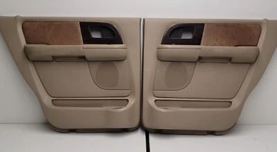 2003-2006 Ford Expedition King Ranch Rear Power Door Panels Tan Leather OEM Set Foto 1 de 4