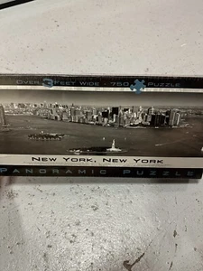 Sealed New York Aerial Panoramic Puzzle Black White 750 Pc 3 Ft Buffalo Games - Picture 1 of 5