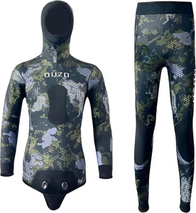 Muta da pesca in apnea da uomo in neoprene 3 mm 1,5 mm mimetica tuta da immersione set 2 pezzi per - Foto 1 di 8