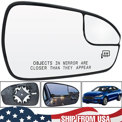 Espejo retrovisor de puerta lateral derecho pasajero vidrio térmico para Ford Fusion 2013-20 2019 Foto 1 de 4