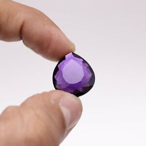 15.5 Ct Certified Natural Beautiful Pear Purple Amethyst Loose Gemstones N-900