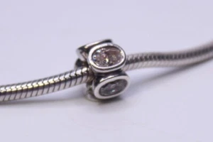 Pandora STERLINGSILBER OVALE LICHTER KLARER CZ-STEIN #790311CZ (SGP005320) - Bild 1 von 2