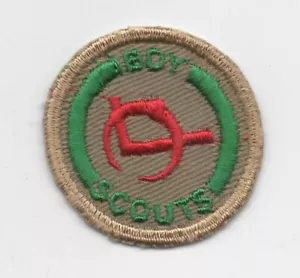 Metal Worker Merit Badge (Canadian), Embroid. on Rough Twill, C/E (1950's) Mint - Picture 1 of 2
