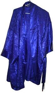 Victoria’s Secret burgunderroter Morgenmantel Polyester mit Gürtel Large neu ohne Etikett blau - Bild 1 von 4