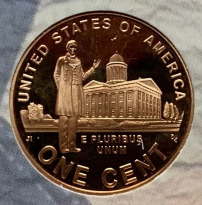 2009 S Proof Lincoln Cent Professional Years Nice Toned from US Silver Proof Set - Image 1 of 2