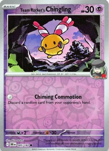 Team Rocket's Chingling 085/182 - REVERSE HOLO - SV10: Destined Rivals - NM - Picture 1 of 2