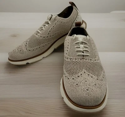 Cole Haan Men's 11M 4.Zerogrand Oxford Shoes C35651 Silver Birch Stitchlite - Image 1 of 4