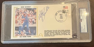 Mike Schmidt Signed 400 Home Runs First Day Cover Psa/Dna Encapsulated Phillies - Picture 1 of 3
