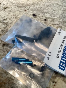 Associated RC10 RC10T B4 T4 3/16" Front Inline Axles 9623 Steering Blocks 9581 - Picture 1 of 2