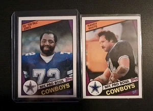 1984 Topps 2- Card Lot Dallas Cowboys - Randy White & Ed "Too Tall" Jones - Picture 1 of 2