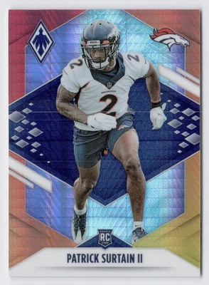 2021 Panini Phoenix Rookie Patrick Surtain II 145 Fire Burst (RC) DENVER BRONCOS - Image 1 of 2