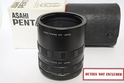 [Exc Pentax 6x7 67 Auto Extension Tube Ring 1 2 3 Set From JAPAN - Image 1 of 4