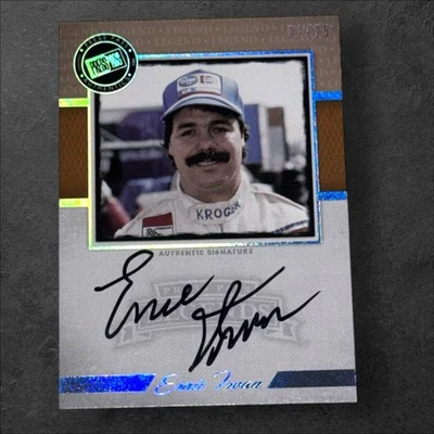 Ernie Irvan NASCAR PACK PULLED signed card 2013 PRESS PASS LEGENDS #01/25 - Image 1 of 2