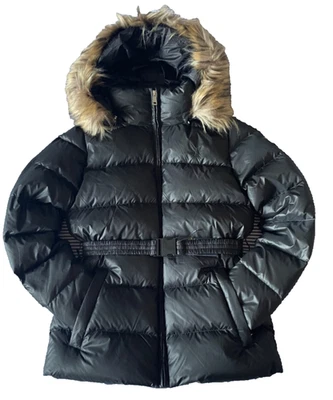 NEW $345 RL Polo Ralph Lauren Girl's 650 Down Puffer Faux Fur Hood Jacket XL/16 - Image 1 of 4