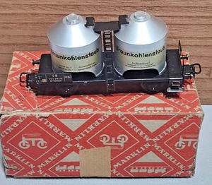 VINTAGE MARKLIN 308/2 FREIGHT CAR 1950'S 3 RAIL HO Braunkohlenstaub Pulverized - Picture 1 of 6