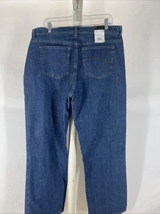 Pantalones de mezclilla Lee para mujer calce relajado todo algodón pierna recta piedra premium nuevos 18 - Imagen 1 de 11