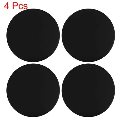 Tapacubos centrales de rueda de coche negros de 50 mm 4 piezas emblema insignia calcomanía pegatina decoraciones Foto 1 de 4